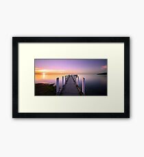 Safety Beach Jetty Sunset Framed Print