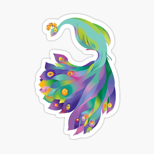 Peacock Sticker