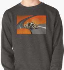 Sudadera sin capucha cartel retro TT de la motocicleta de la Isla de Man