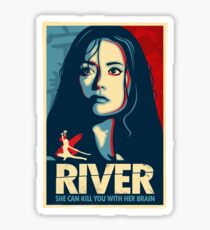 She Can Kill You With Her Brain Sticker