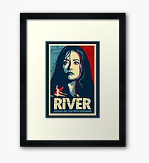 She Can Kill You With Her Brain Framed Print