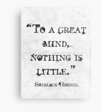 Sherlock Holmes Metal Print