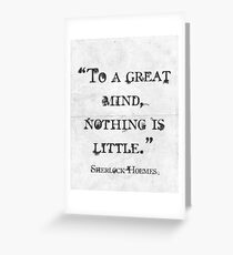 Sherlock Holmes Greeting Card