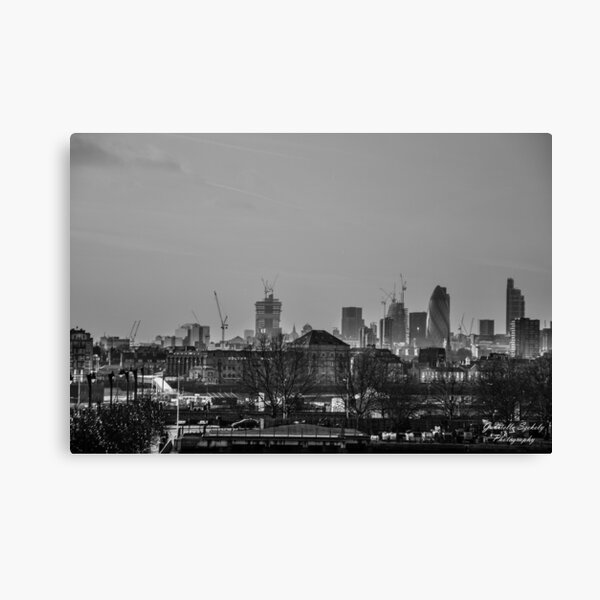 City at dusk Canvas Print