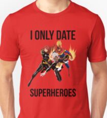 i only date superheroes Unisex T-Shirt