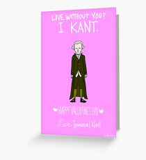 Immanuel Kant Greeting Card