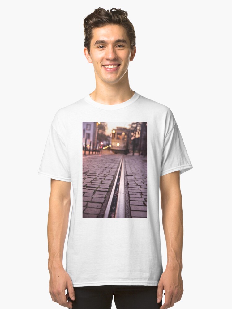 Alternate view of Tram in Lisbon Classic T-Shirt