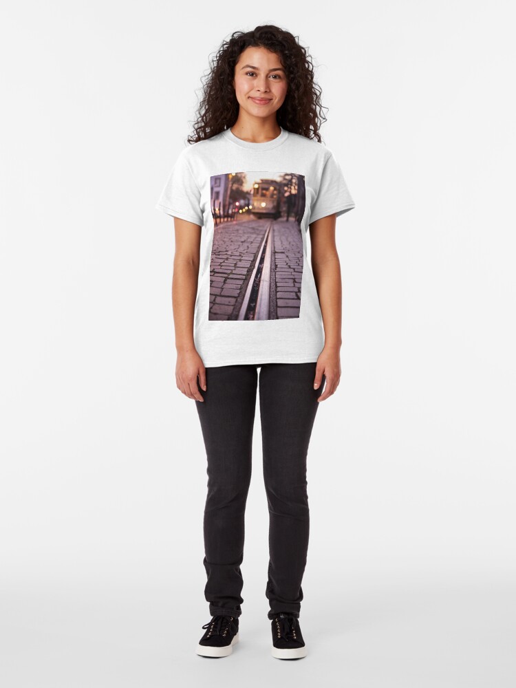 Alternate view of Tram in Lisbon Classic T-Shirt