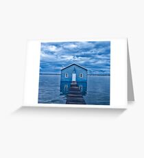 Crawley Edge Boatshed Greeting Card