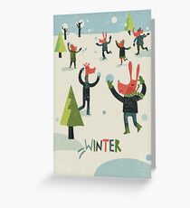 First snow Greeting Card