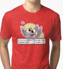 A Wild Derpy Appeared! Tri-blend T-Shirt