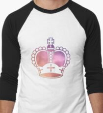 Rainbow Crown Sticker Men's Baseball ¾ T-Shirt