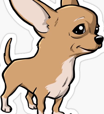 Cartoon Chihuahua: Stickers | Redbubble