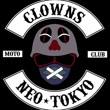AKIRA Clown Gang Biker Neo Tokyo Movie Waterproof Vinyl Sticker Red Ka