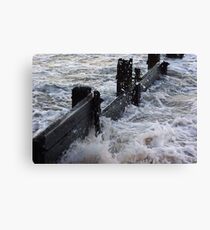 Old Breakwater at Balnarring Beach Canvas Print
