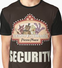 Five Nights at Freddy's - FNAF - Freddy Fazbear's Security Logo Graphic T-Shirt
