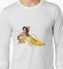 Nicolas-Käfig in einer Banane - ursprüngliches Gelb Langarmshirt