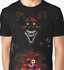 Five Nights at Freddy's - Fnaf 4 - Nightmare Foxy Plush Graphic T-Shirt