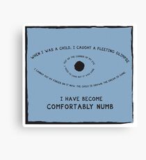 Comfortably Numb Canvas Print