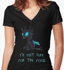 My Little Pony - MLP - Changeling Women's Fitted V-Neck T-Shirt