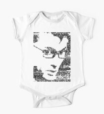 David Tennant 10th Doctor Word Portrait T-Shirt One Piece - Short Sleeve