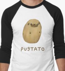 Pugtato Men's Baseball ¾ T-Shirt