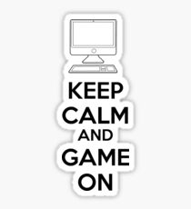 Keep calm and game on Sticker