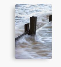 Old Breakwater at Balnarring Beach Canvas Print