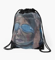 the dove - la paloma Drawstring Bag