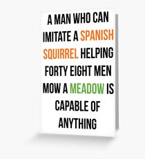 He Can't Possibly Fix It Greeting Card