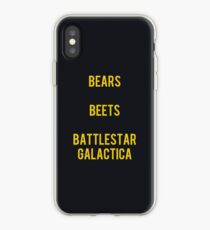 Vinilo o funda para iPhone Falso. Oso negro.