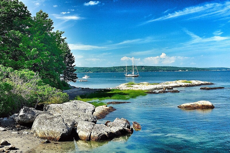 "Brooklin, Maine" by fauselr Redbubble