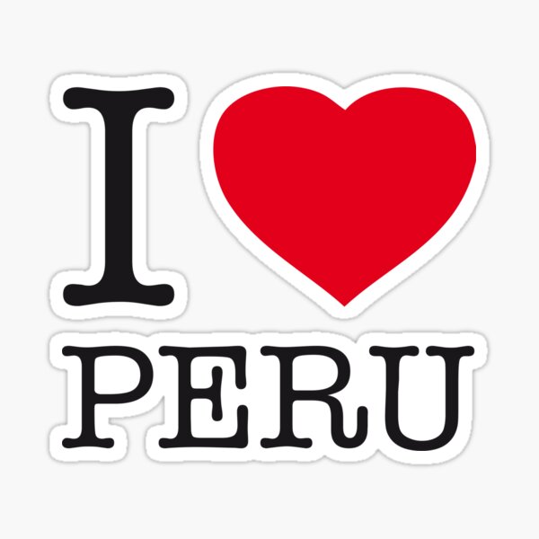 I Heart Peru Stickers Redbubble - peru flag roblox