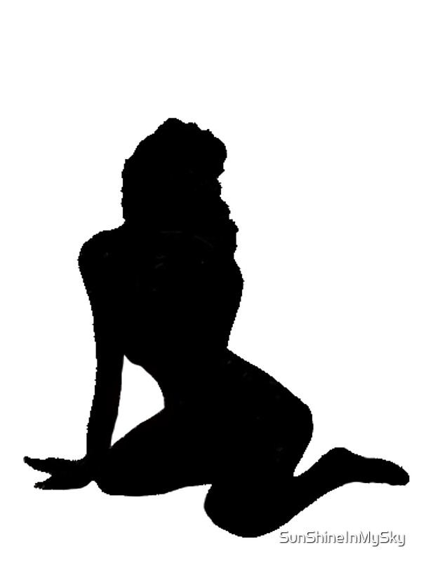 Sexy Pin Up Girl Silhouette Shirts Stickers By