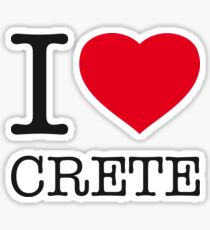 I ♥ CRETE Sticker
