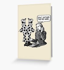 Send in the clowns (print) Greeting Card