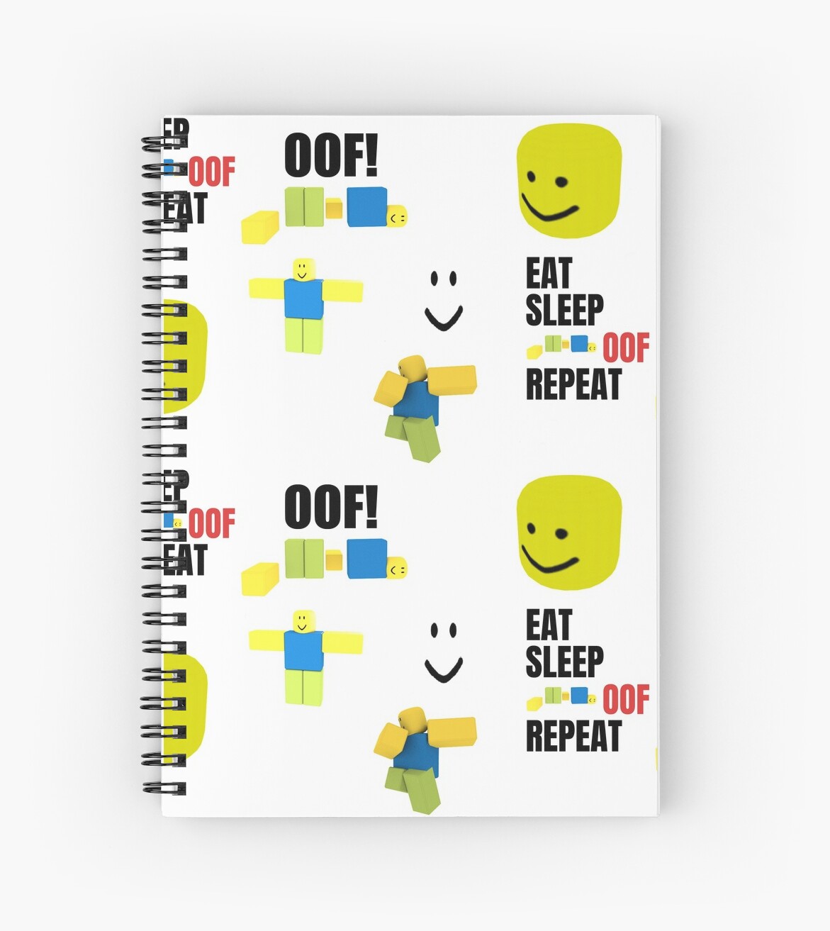 Roblox Oof Noobs Memes Sticker Pack Spiral Notebook By Smoothnoob Redbubble - roblox oof noobs memes sticker pack photographic print by smoothnoob redbubble