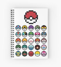 Poké Ball Spiral Notebook