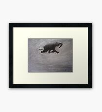 Swimming Elephant Framed Print