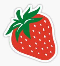 Red strawberry Sticker