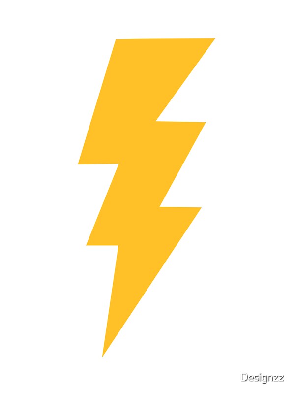 "Yellow Flash Lightning Bolt" Photographic Prints by Designzz Redbubble