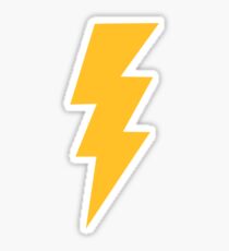 Yellow Flash Lightning Bolt Sticker