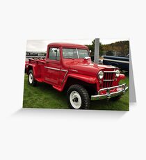 1960's Jeep Willy's Pickup Greeting Card