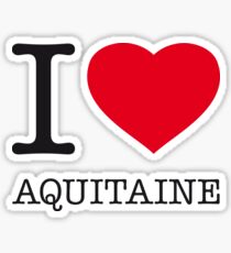 I ♥ AQUITAINE Sticker