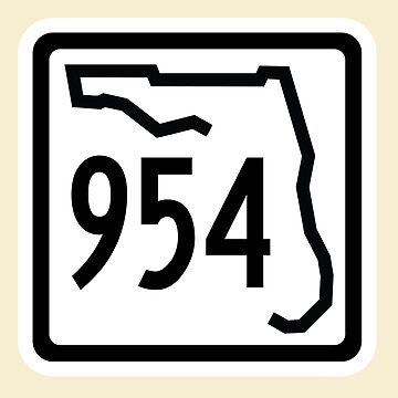 Florida State Route 954 (Area Code 954) | Poster