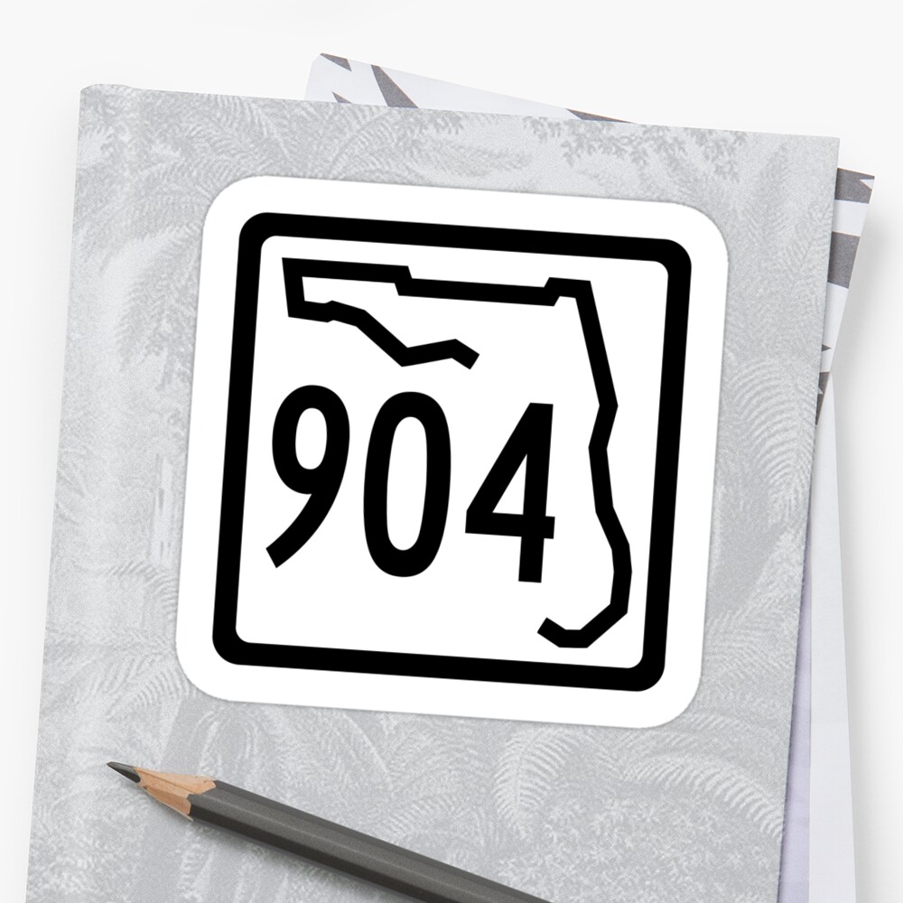 florida-state-route-904-area-code-904-sticker-by-srnac-redbubble