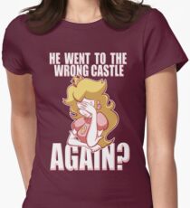 He went to the wrong castle AGAIN? Women's Fitted T-Shirt