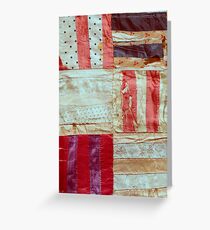 Aged Silk Quilt Greeting Card