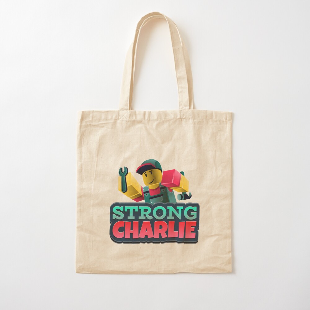 Strong Charlie Roblox Tote Bag By Rhecko Redbubble - roblox dabbing tote bag