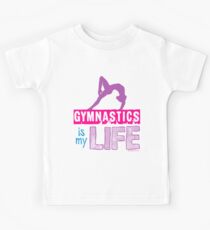 Gymnastik ist mein Leben Kinder T-Shirt